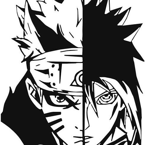 Detail Gambar Naruto Hitam Putih Keren Nomer 58