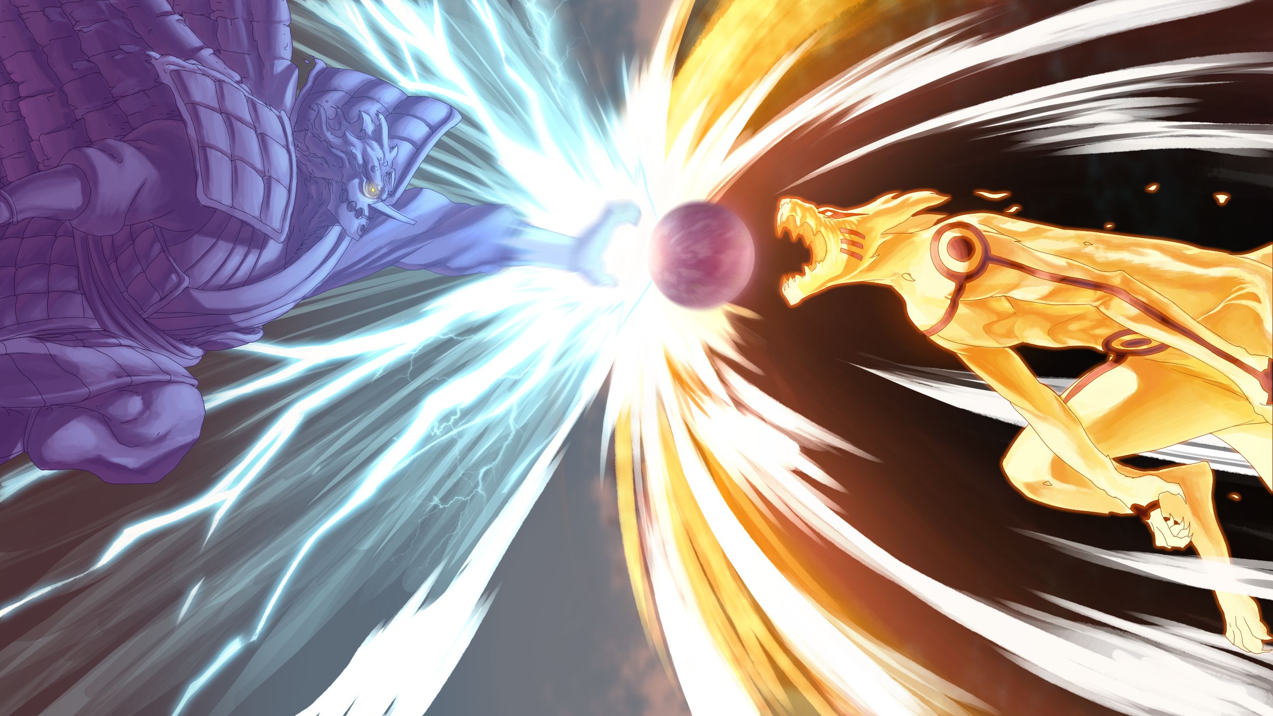 Detail Gambar Naruto Kyubi Vs Sasuke Susanoo Nomer 2