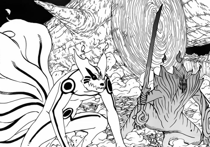 Detail Gambar Naruto Kyubi Vs Sasuke Susanoo Nomer 33