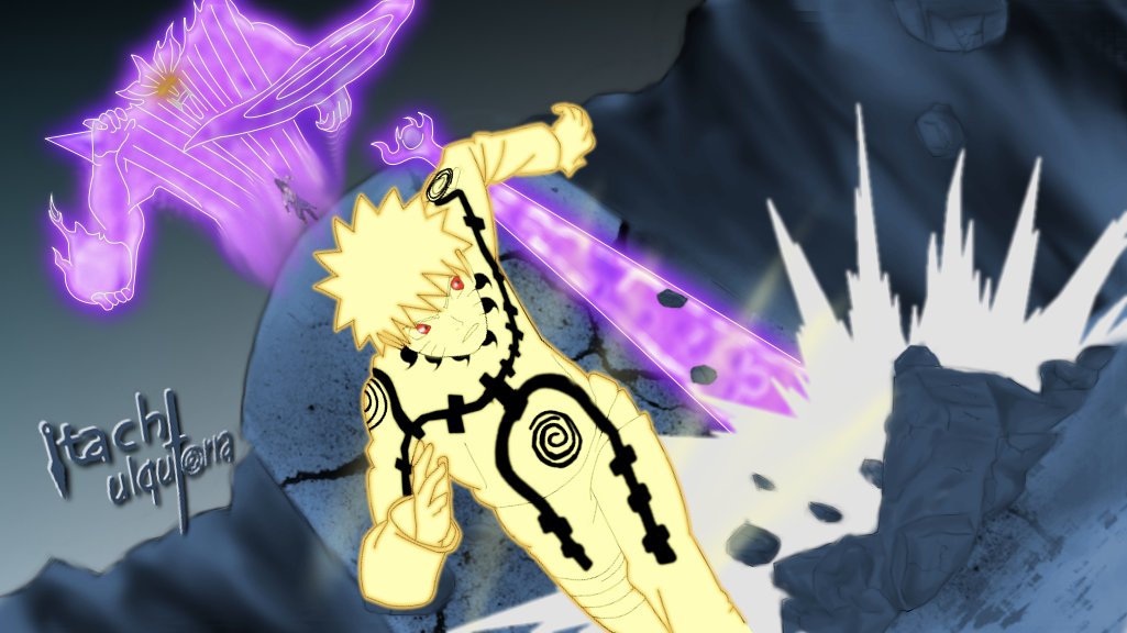 Detail Gambar Naruto Kyubi Vs Sasuke Susanoo Nomer 48