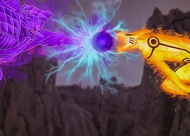 Detail Gambar Naruto Kyubi Vs Sasuke Susanoo Nomer 57