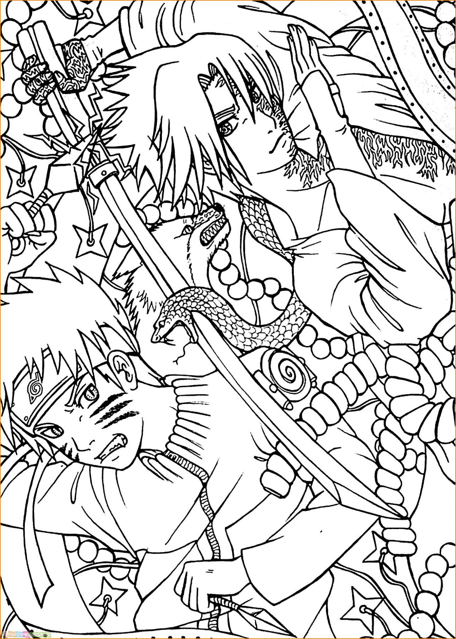 Detail Gambar Naruto Lomba Mewarnai Nomer 38