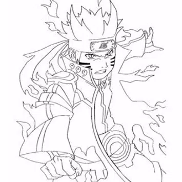 Detail Gambar Naruto Mewarnai Nomer 8
