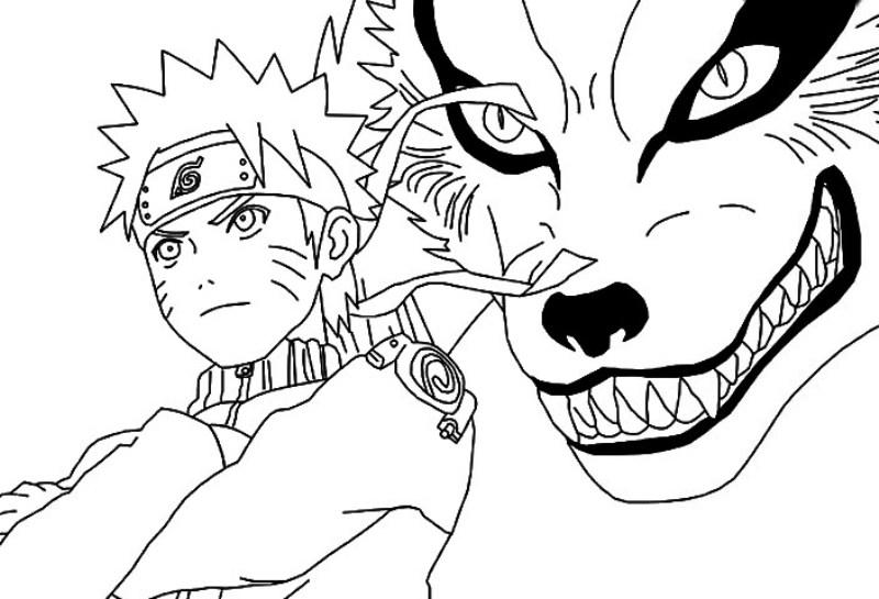 Detail Gambar Naruto Mo Di Warnai Nomer 5