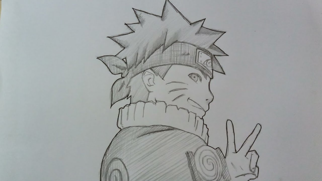 Detail Gambar Naruto Pake Pensil Nomer 6