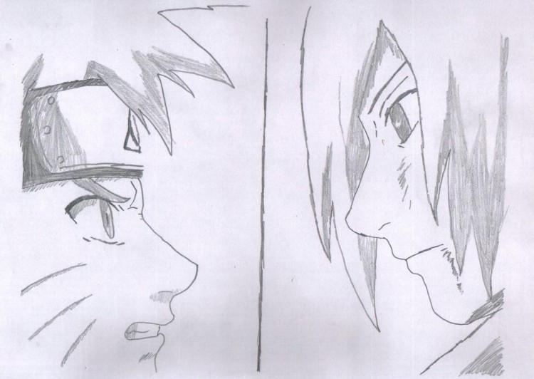 Detail Gambar Naruto Pensil Nomer 13