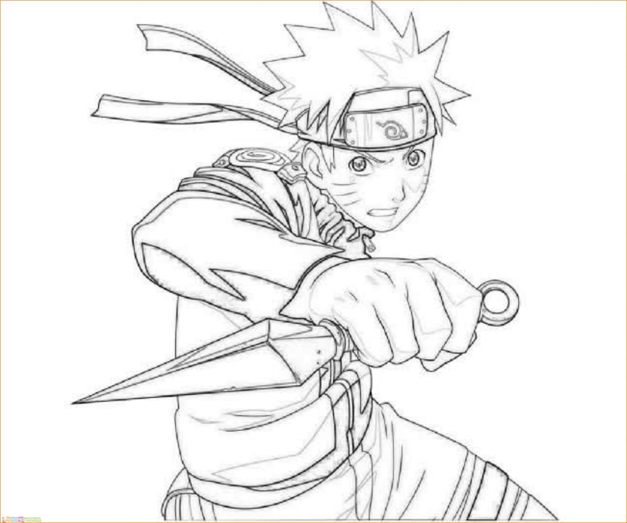 Detail Gambar Narutoyang Belum Diwarnai Nomer 9