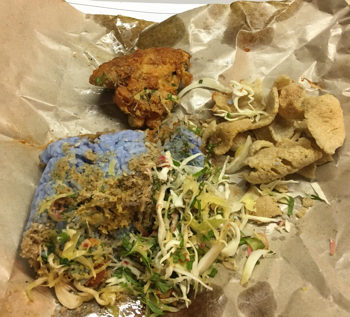 Detail Gambar Nasi Kerabu Bungkus Kertasa Nomer 5