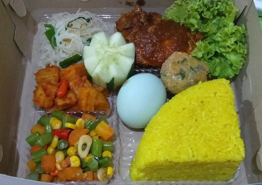 Detail Gambar Nasi Kuning Kotak Nomer 6