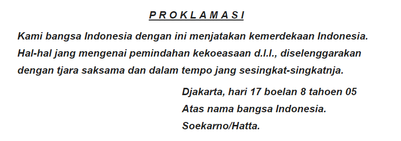 Detail Gambar Naskah Proklamasi Nomer 22