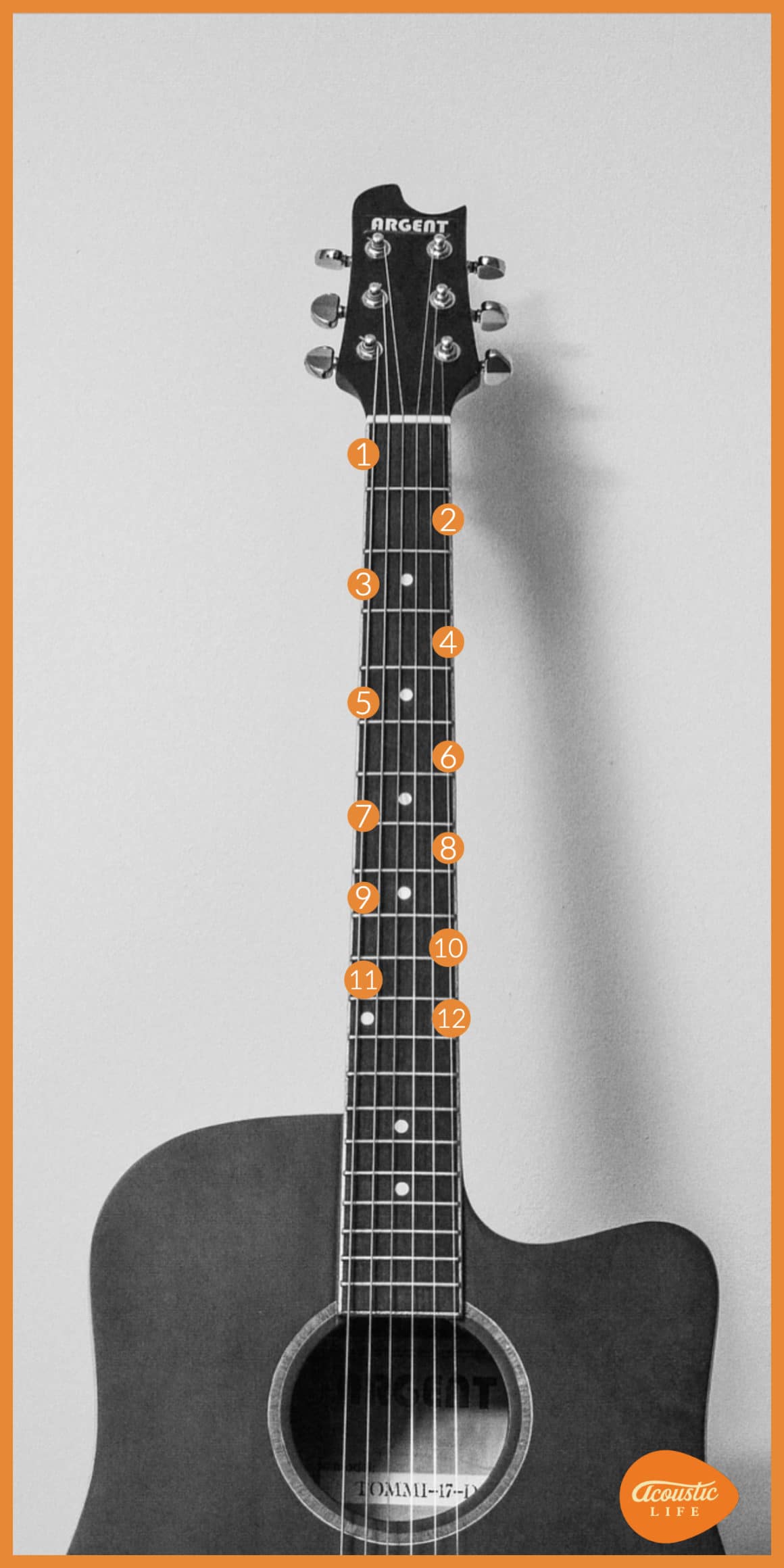 Detail Gambar Not Not Di Fret Dan String Gitar Nomer 47
