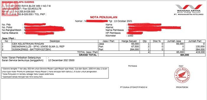 Detail Gambar Nota Ahas Nomer 18