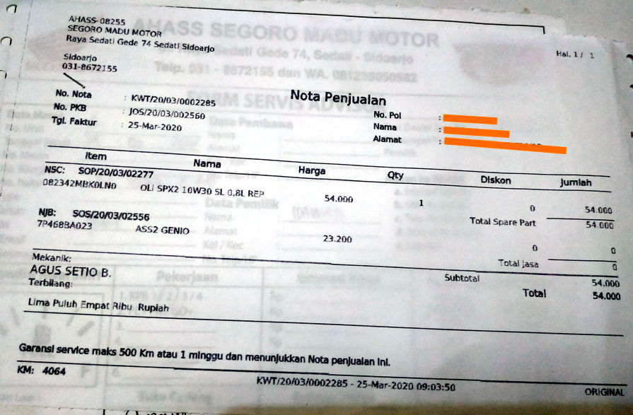 Detail Gambar Nota Ahas Nomer 21