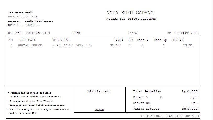 Detail Gambar Nota Ahas Nomer 22