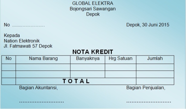 Detail Gambar Nota Debit Nomer 29