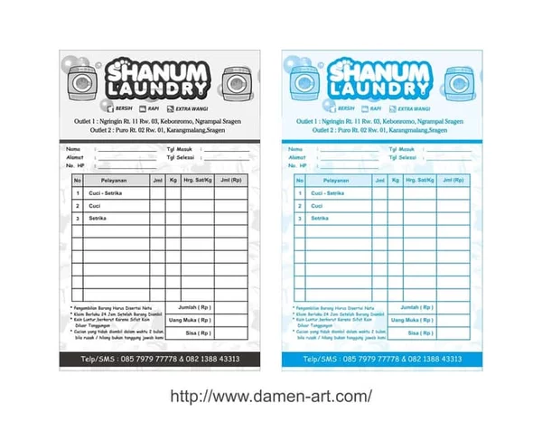 Detail Gambar Nota Faktur Nomer 44