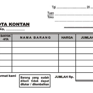 Detail Gambar Nota Kosong Nomer 13