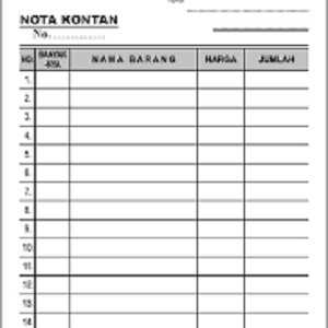 Detail Gambar Nota Kosong Nomer 4