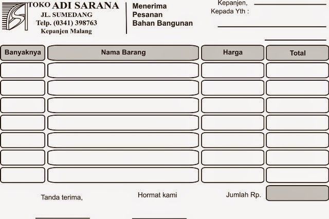 Detail Gambar Nota Kosong Nomer 43