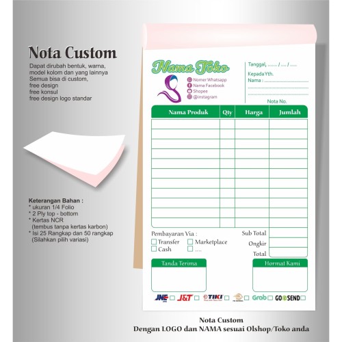 Detail Gambar Nota Olshop Nomer 14