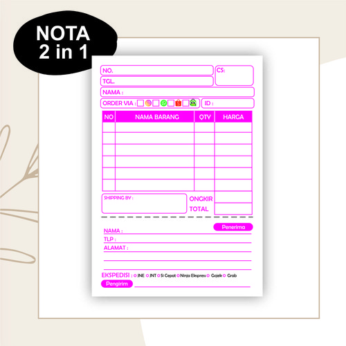 Detail Gambar Nota Olshop Nomer 33