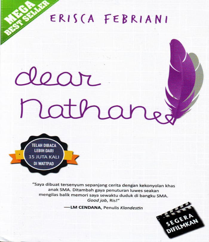 Detail Gambar Novel Dear Nathan Nomer 24