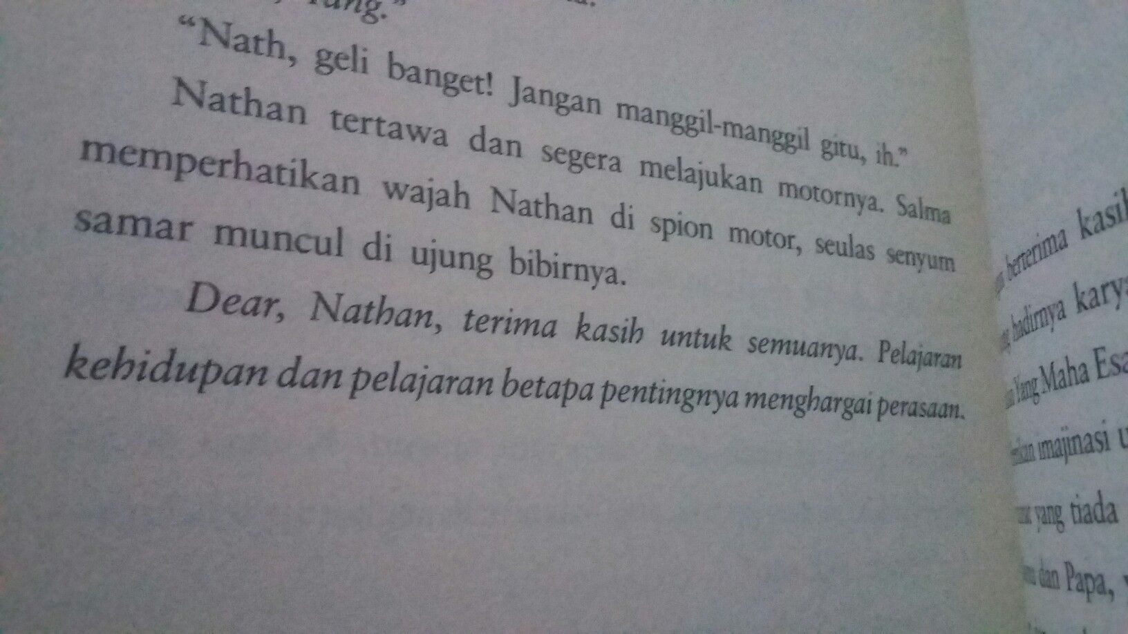 Detail Gambar Novel Dear Nathan Nomer 40