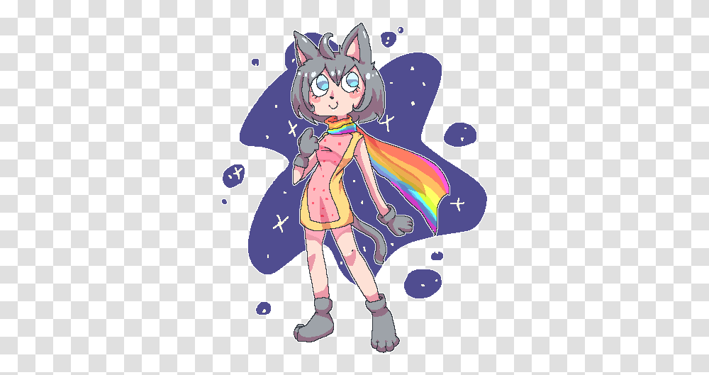 Detail Gambar Nyan Cat Anime Transparent Nomer 33