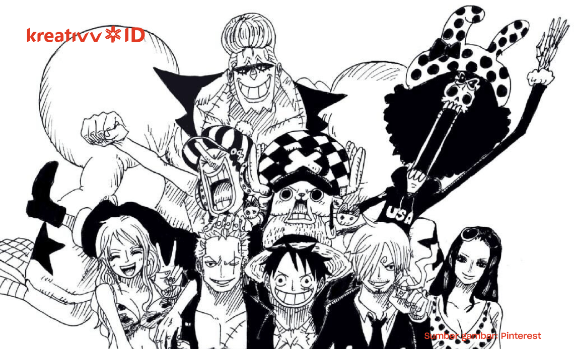 Detail Gambar One Piece Hitam Putih Nomer 40