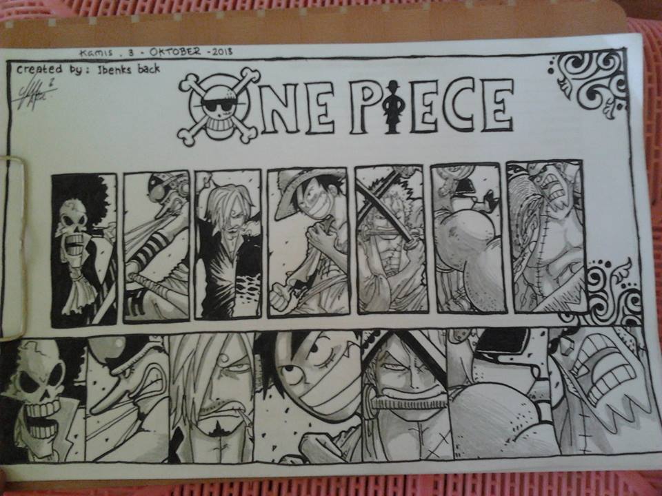 Detail Gambar One Piece Pensil Nomer 23