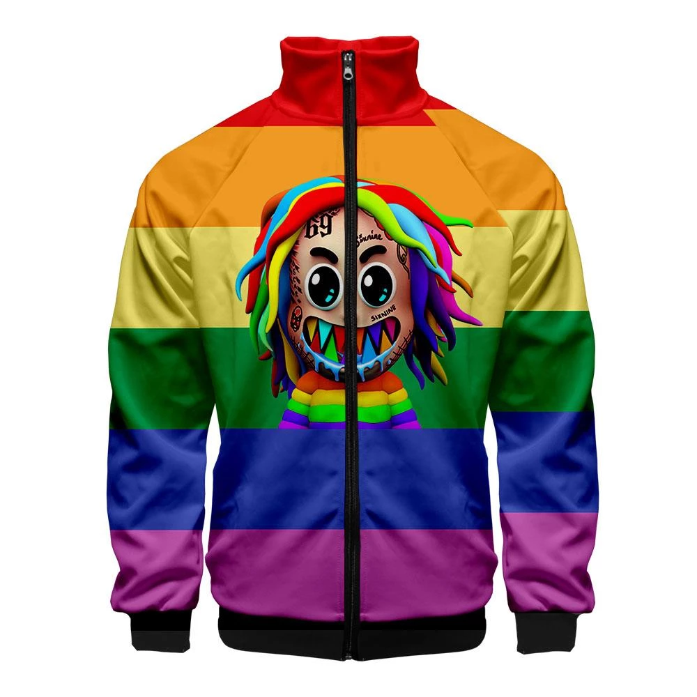 Detail 6ix9ine Blue Jacket Nomer 15