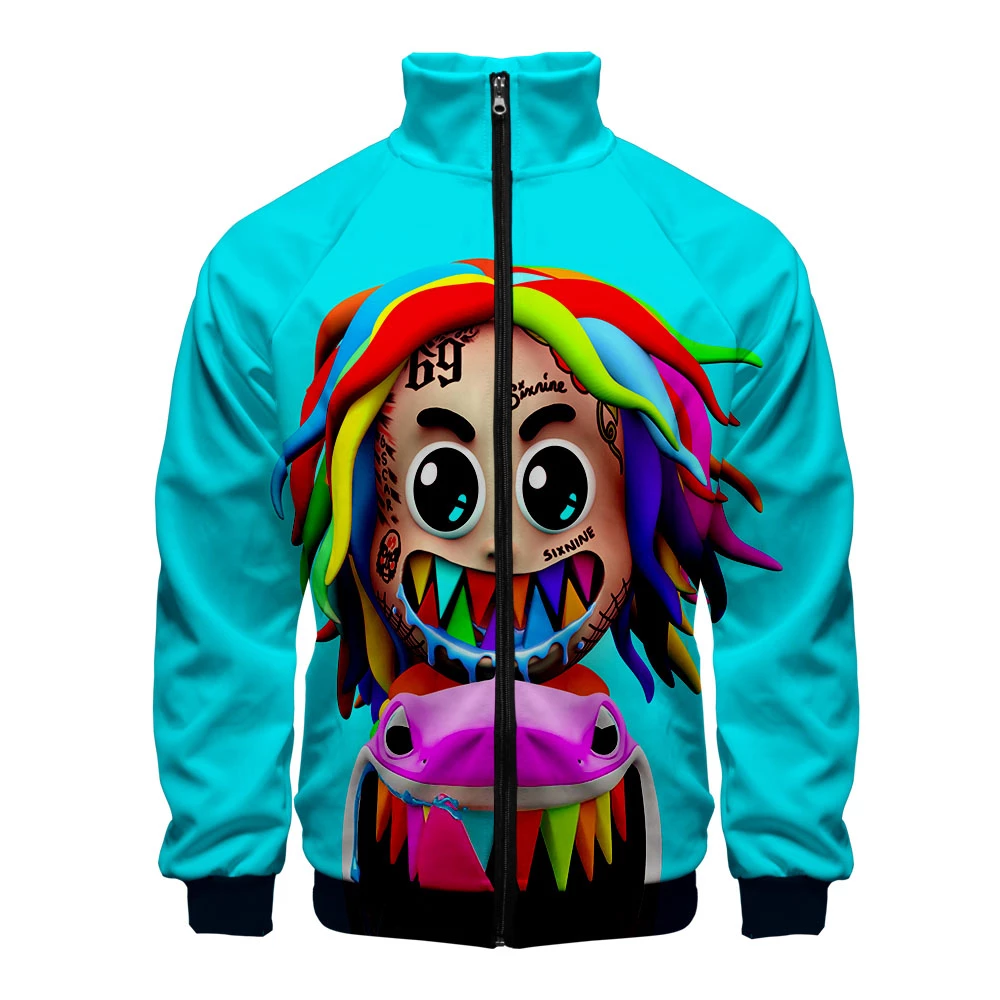 Detail 6ix9ine Blue Jacket Nomer 2
