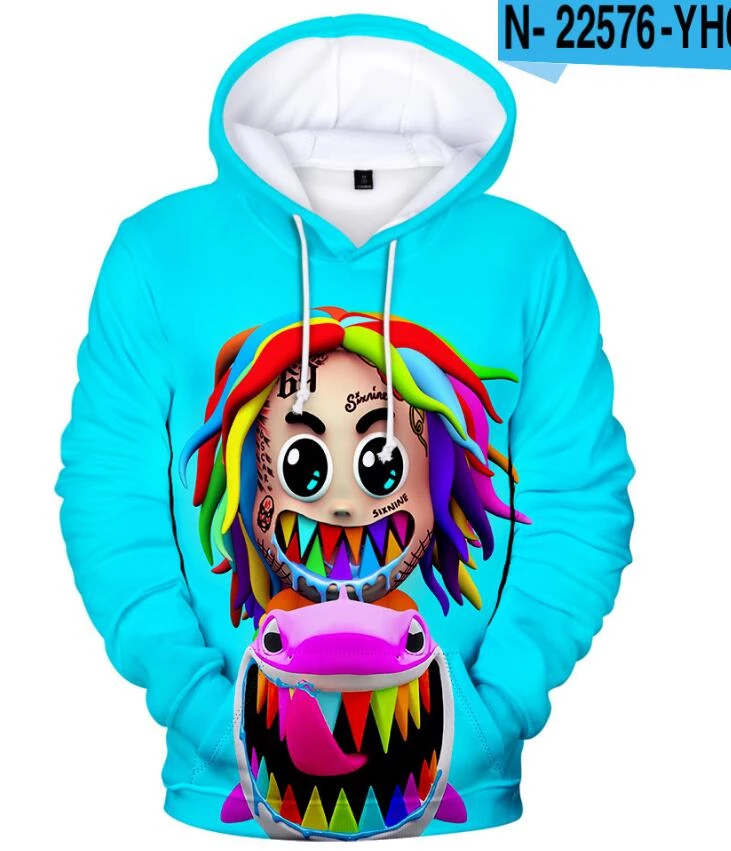 Detail 6ix9ine Blue Jacket Nomer 5