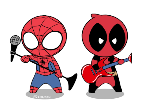 Detail Chibi Deadpool And Spiderman Nomer 16