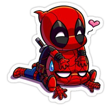 Detail Chibi Deadpool And Spiderman Nomer 22