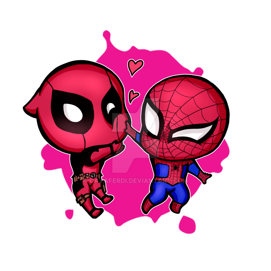 Detail Chibi Deadpool And Spiderman Nomer 24