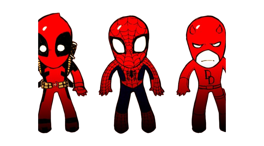 Detail Chibi Deadpool And Spiderman Nomer 26