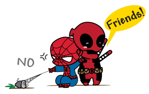 Detail Chibi Deadpool And Spiderman Nomer 7