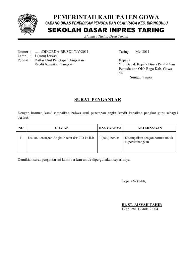 Detail Contoh Surat Pengantar Kepala Sekolah Nomer 10