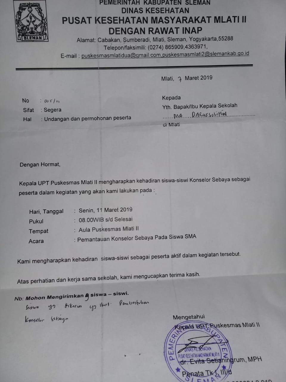 Detail Contoh Surat Pengantar Lomba Dari Kepala Sekolah Nomer 48