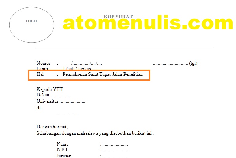 Detail Contoh Surat Pengantar Penelitian Nomer 34