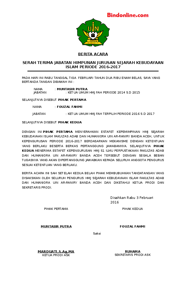 Contoh Surat Pengesahan Sebagai Jurulatih Disesebuah Organisasi