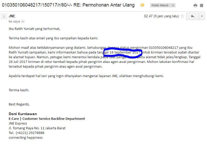 Detail Contoh Surat Pengiriman Barang Jne Nomer 41