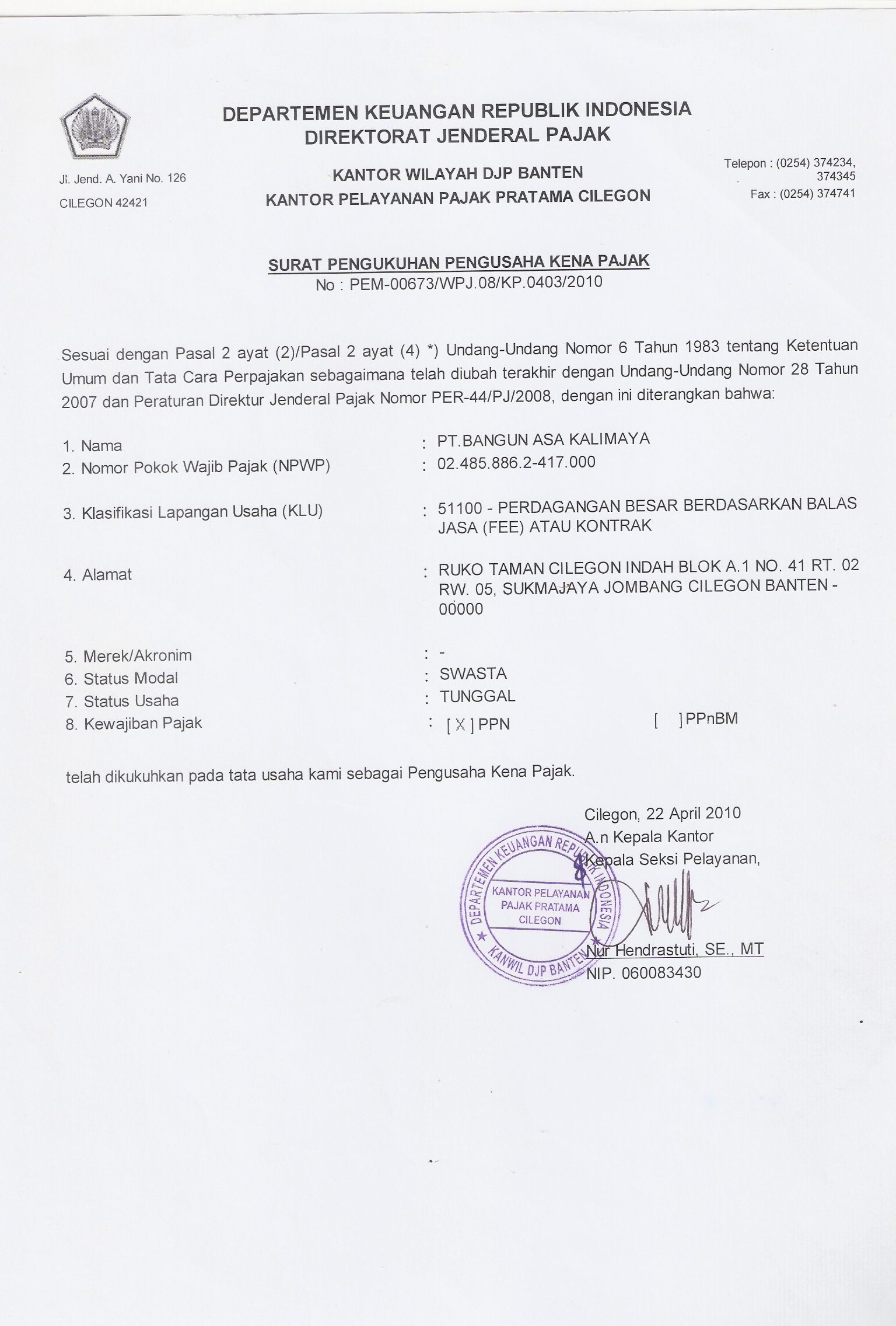 Detail Contoh Surat Pengukuhan Nomer 16