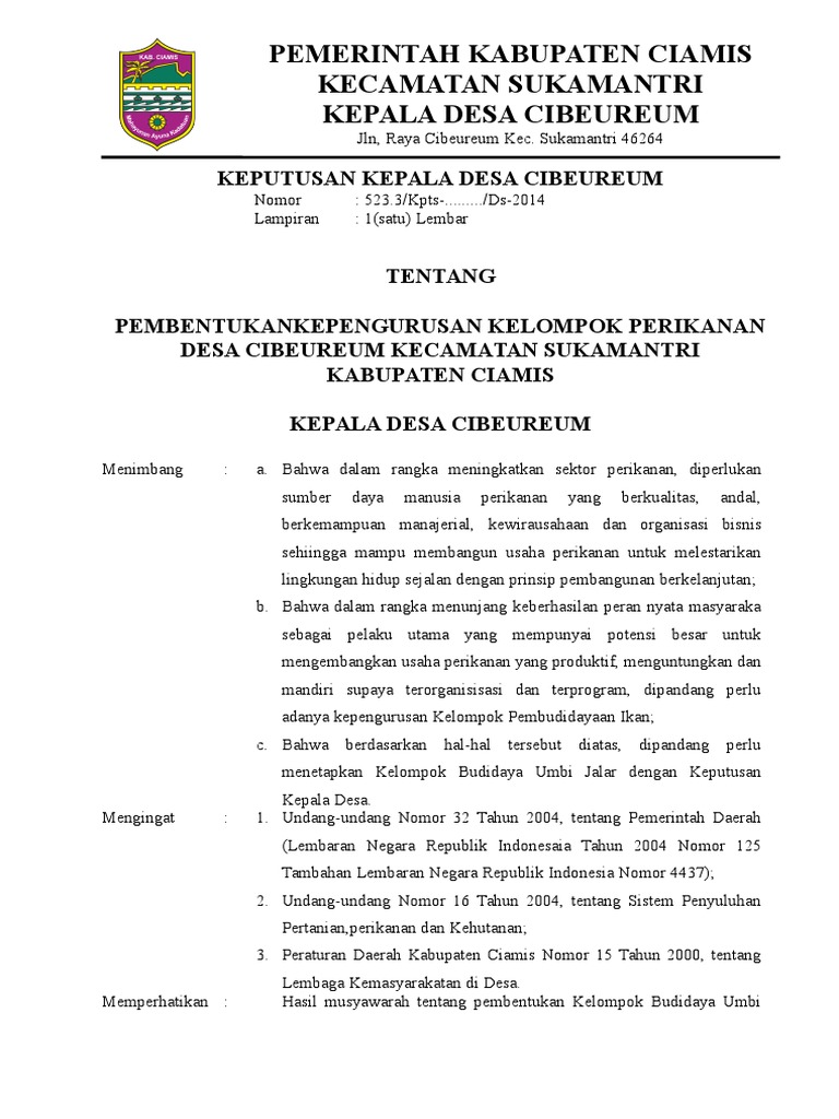 Detail Contoh Surat Pengukuhan Nomer 23