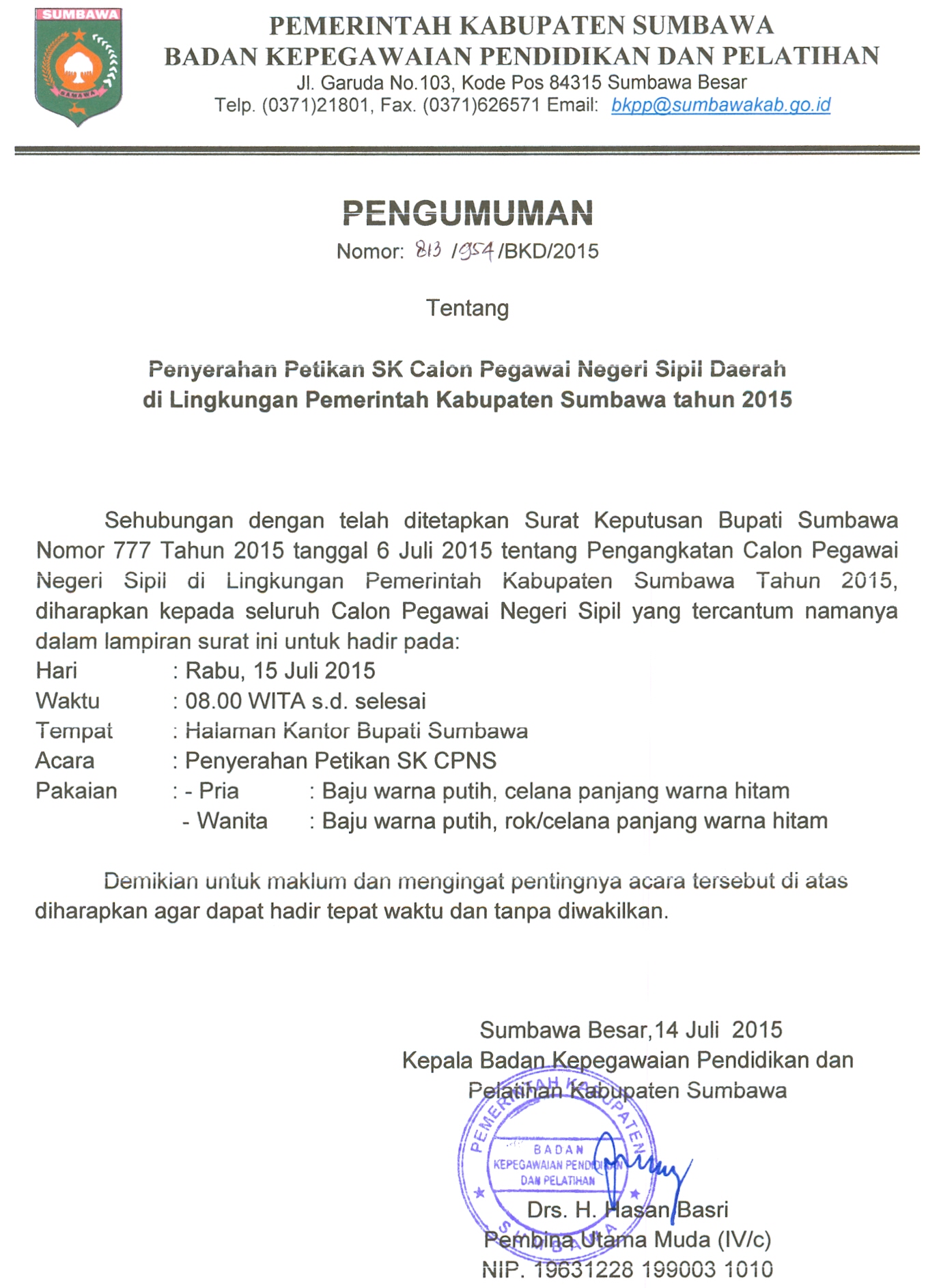 Detail Contoh Surat Pengumuman Penerimaan Karyawan Baru Nomer 23