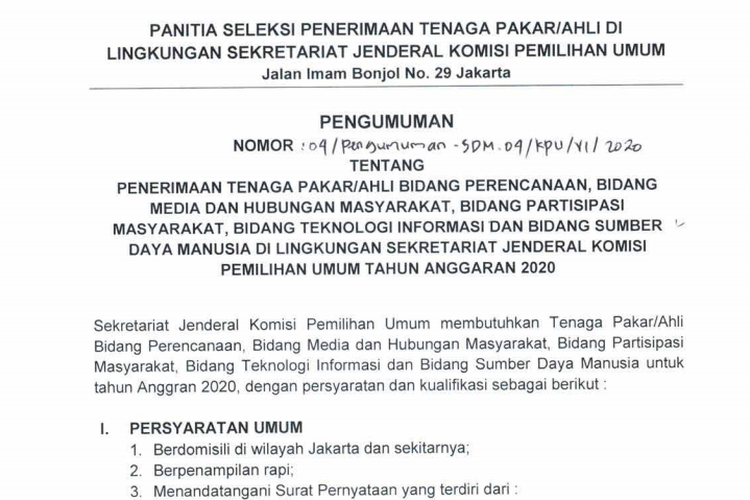 Detail Contoh Surat Pengumuman Penerimaan Karyawan Baru Nomer 41