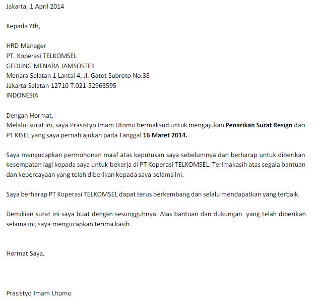 Detail Contoh Surat Pengunduran Diri Anggota Koperasi Nomer 44