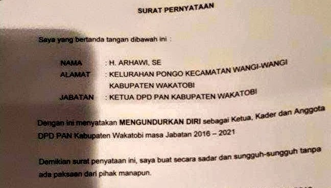 Detail Contoh Surat Pengunduran Diri Dari Partai Nomer 5