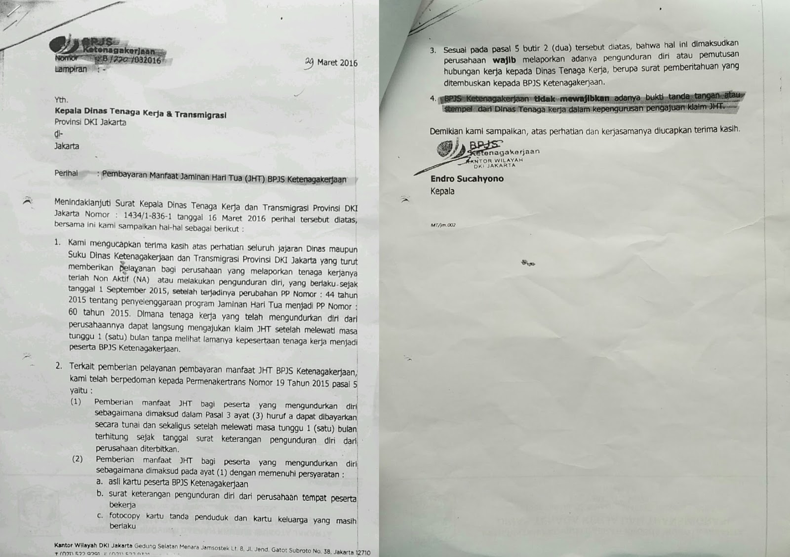 Detail Contoh Surat Pengunduran Diri Dari Perusahaan Ke Disnaker Nomer 54